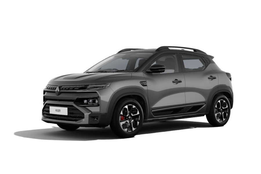 Renault Kiger White Exterior Front Shot