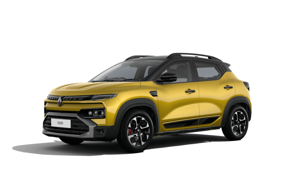 Renault Kiger White Exterior Front Shot