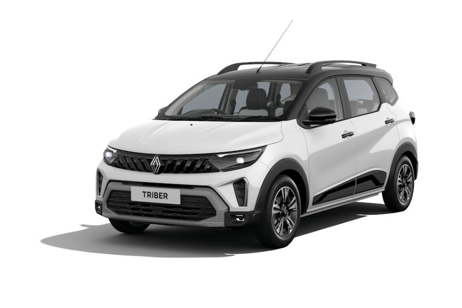 Renault Kiger White Exterior Front Shot