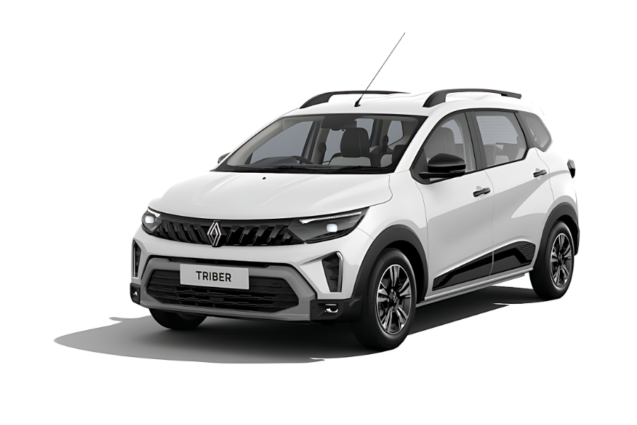 Renault Kiger White Exterior Front Shot
